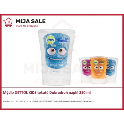 Dettol Náhradní náplň do bezdotykového dávkovače pro děti Kids Dobrodruh 250 ml – Hledejceny.cz
