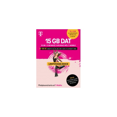 Twist SIM předplacená karta 15GB (10GB + 5GB ZDARMA) + 100 Kč kredit