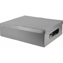 Compactor Skladacia úložná kartónová krabica s PVC 58 x 48 x 16 cm sivá