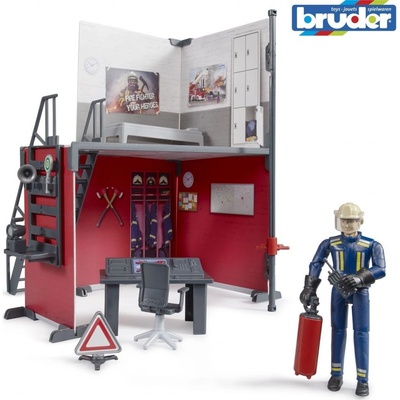 Bruder 62702 bworld Hasičská stanice s figurkou