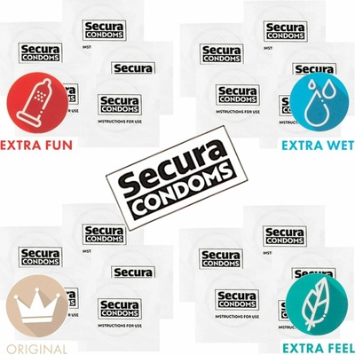 Secura Sada kondomů 20 ks