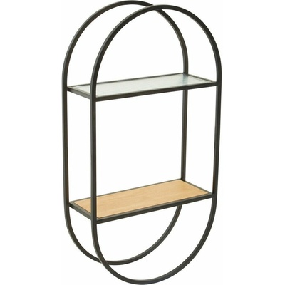 Premier Housewares Mataram police přírodní/černá 35 cm, 66 cm, 14 cm