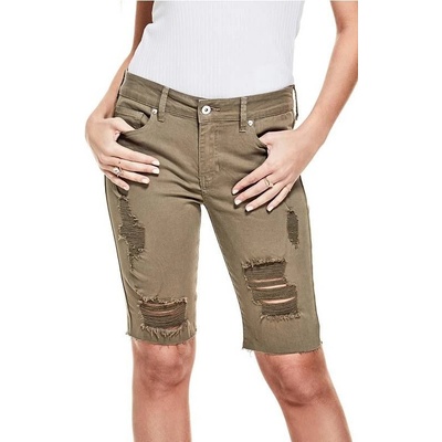 Guess dámské bermudy Emila Cutoff Denim Shorts