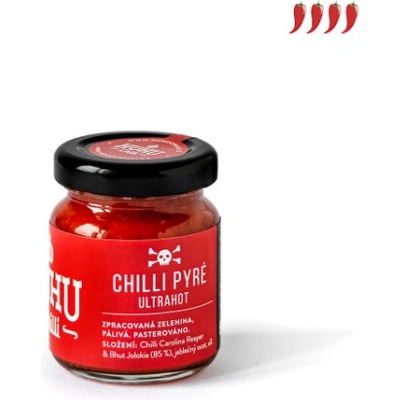 Huhu Chilli ULTRAHOT chilli pyré Carolina & Habanero 60 ml