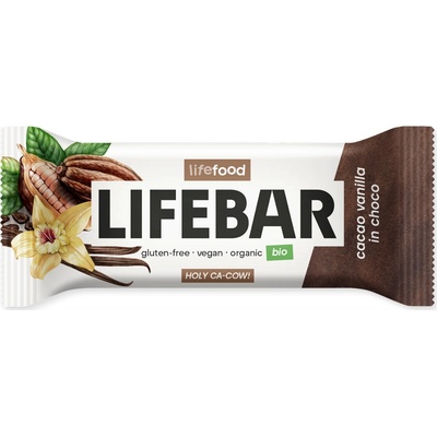 Lifefood Lifebar InChoco kakaové boby s vanilkou 40 g Bio – Hledejceny.cz