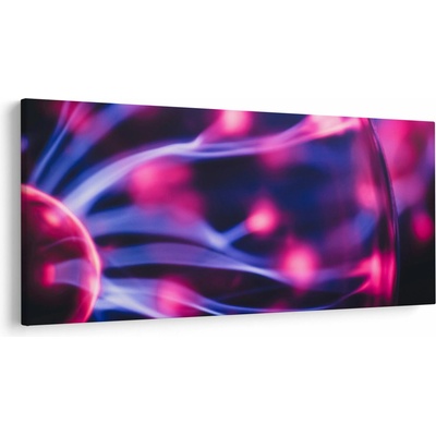 Abstraktný fialový obraz, jednodielne 200x100 cm
