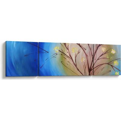 Obraz - Strom zakrývající slunce, třídílný 170x50 cm