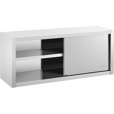 Royal Catering Nástenná skrinka z nehrdzavejúcej ocele - 140 x 45 cm RCSSWC-140X45-S