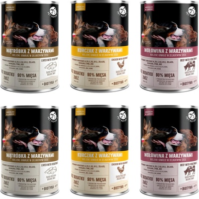 PetRepublic kousky v omáčce Mix chutí 6 x 1250 g