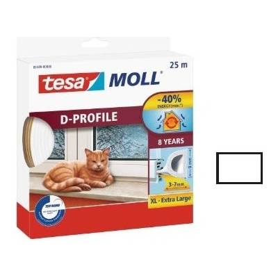 Gumové těsnění D profil - tesamol® Barva: Bílá, Balení: 6 m