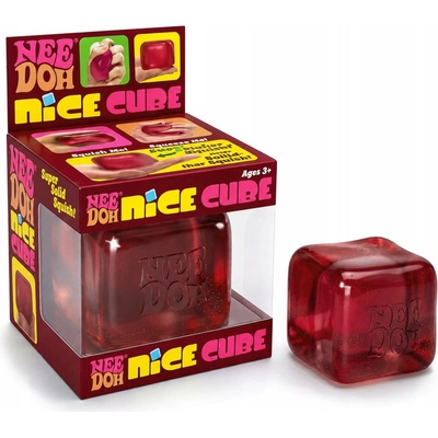 NeeDoh Nice Cube Antistresová Mačkací Hračka Ledová kostka paměťová vínová – Hledejceny.cz