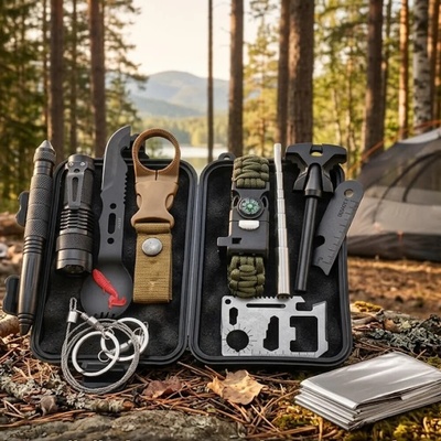 Zaparkorun Škatuľka poslednej záchrany - Survival Set 18 v 1