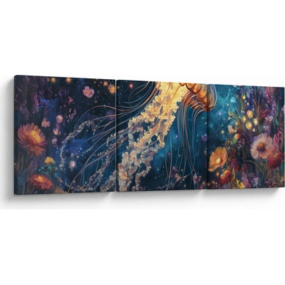 Obraz - Magická medúza, trojdielne 120x40 cm