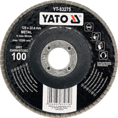 Yato Kotouč lamelový brusný na kov 125x22,4mm P36