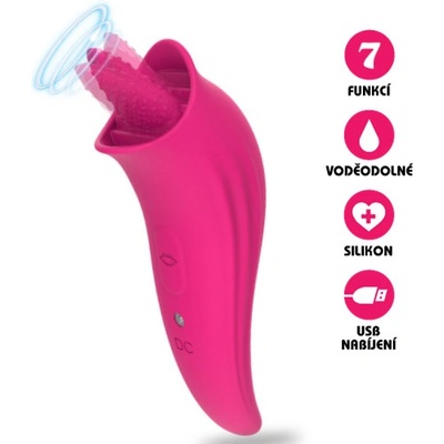 VšeNaSex.cz Silikonový USB Clitoral & Nipple Licking Vibe