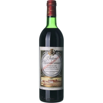 Château Rauzan Gassies Margaux Premier Cru suché červené 1981 0,75 l (holá láhev)