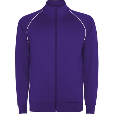 Unisex sportovní mikina na zip Valier Tmavě fialová