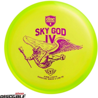 Discmania Sky God IV C-line P2 Fialová/Světlezelená
