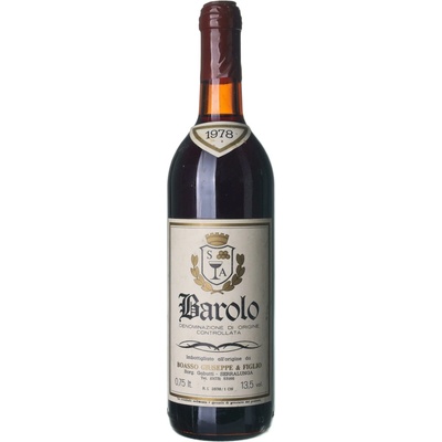 Boasso Giuseppe & Figlo Barolo suché červené 1978 13,5% 0,75 l (holá láhev)