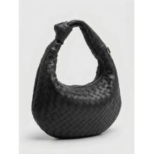 Voga Móda Čierna prepletená crossbody VERONA Čierna
