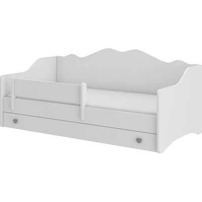 ADRK Furniture Emka bílá s matrací