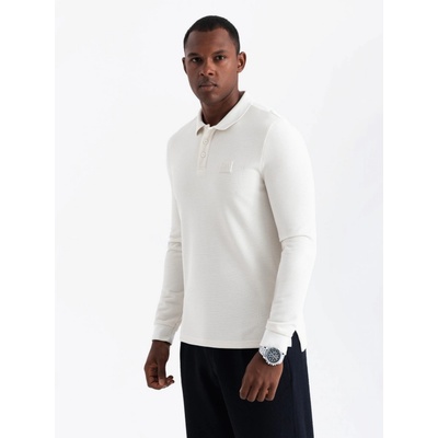 Ombre pánské triko OM-POLS-0131 WHITE