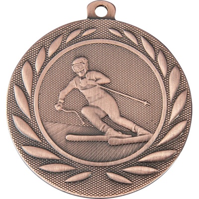 DI5000.Q/B Medaila lyžovanie pr.50 mm hr.2mm bronz striebro