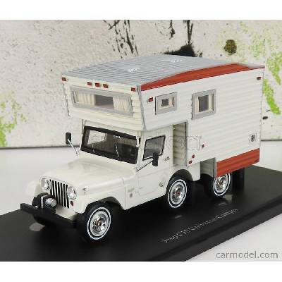Autocult Jeep Cj5 Universal Camper Usa 1969 1:43 Biela červená