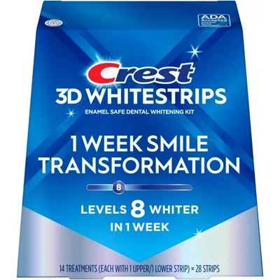 Procter & Gamble Bělicí pásky Crest 3D Whitestrips 1 WEEK SMILE TRANSFORMATION 28 ks