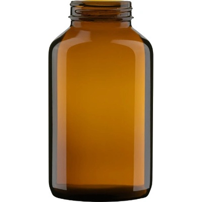 Zavařovací sklo Lékovka 300 ml širokohrdlá hnědá 48 ks