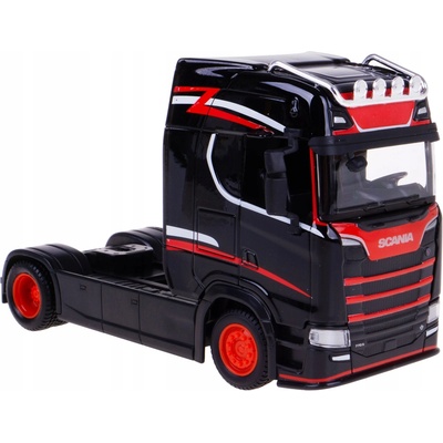 BBURAGO kov HASIČSKÉ AUTO SCANIA čierny 1:43
