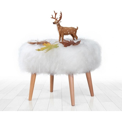 ASIR Taburet DEER bílý