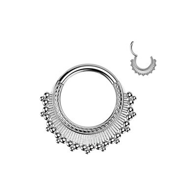 Šperky4U Ocelový piercing segment kruh SG136-1210