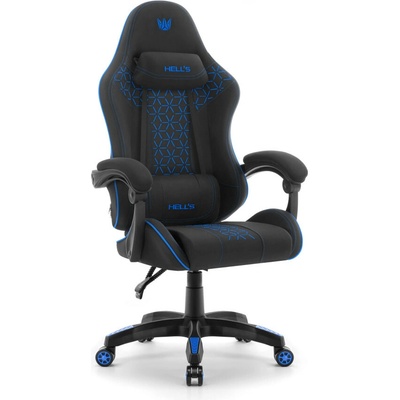 Hell's Chair HC-1008 2.0 Black Blue Fabric Mesh