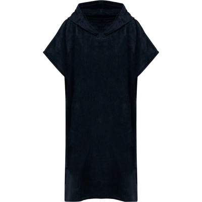 unisex froté pončo s kapucí Poncho námořnická modrá