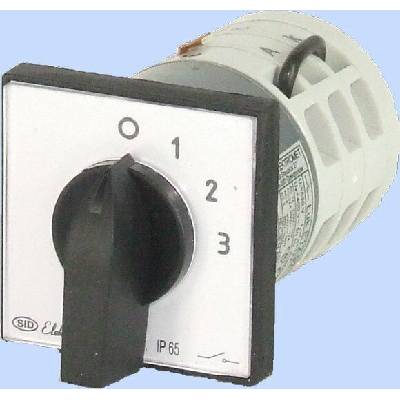 Elektromet Vačkový spínač ampérmetr 0-1-2-3 3P 12A IP65 921284