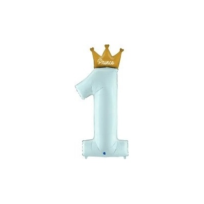 GRABO fóliový balónek Číslice 1 princ 46 117cm nafukovací