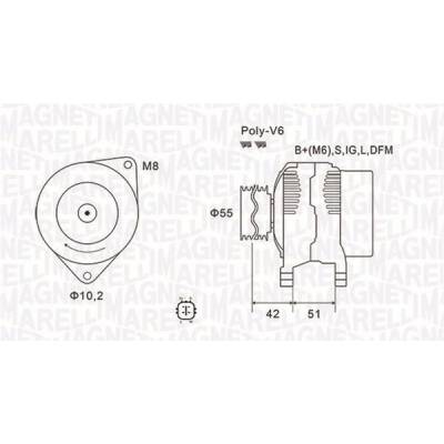 generátor MAGNETI MARELLI 063732126010