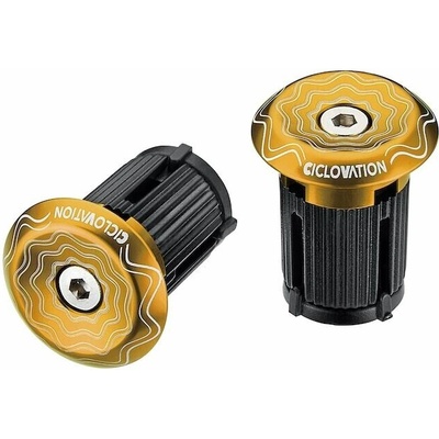CICLOVATION zátky do řidítek Lock-In Vortex Power Wave zlatá – Hledejceny.cz