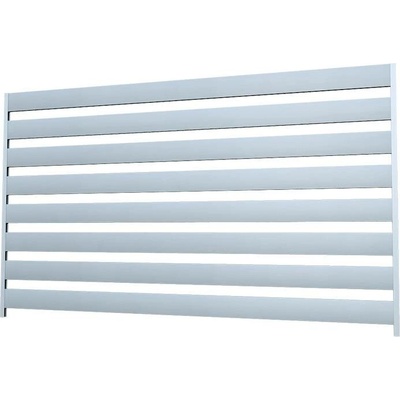Sada pro výrobu hliníkového plotového pole 2 m x 1,2 m, lamely 100x16 mm, bez povrchové úpravy
