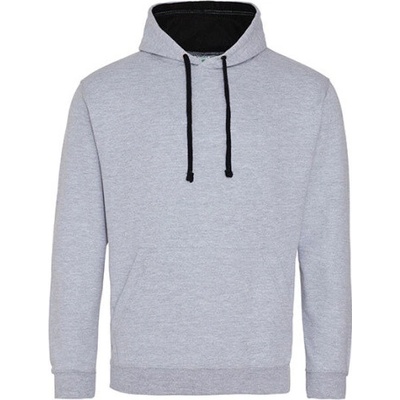 Just Hoods Unisex mikina s kapucňou JH003 Heather Grey