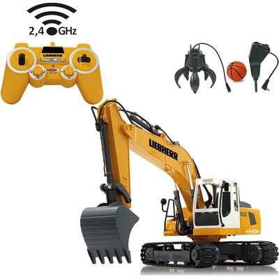Jamara licencovaný pásový bagr Liebherr R 936 RC 1:20 2,4 GHz s drapákem a demoličním kladivem