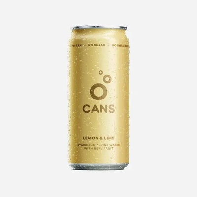 Cans Sycená voda s příchutí citronu a limetky 12 x 330 ml