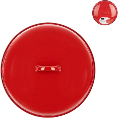 Orion Smaltovaná pokrievka s červeným lemom 23 cm