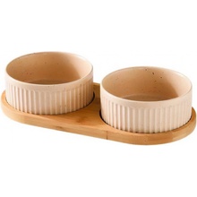 Muncher Sada keramických misek s podložkou 400 až 850 ml khaki