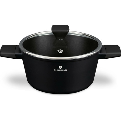 Pro-Tech shop Kastrol s poklicí a titanovým povrchem Black Silver 24cm 55208