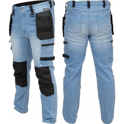 Yato Jeans kalhoty strečové modré