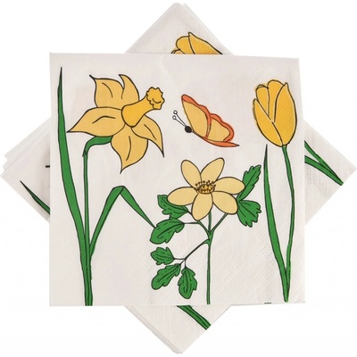 Orion Servírovacie obrúsky jarná lúka 33x33 cm 20 ks