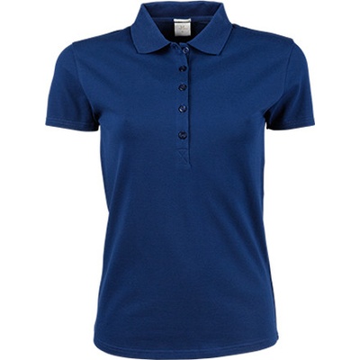 Luxusní dámská strečová polokošile Tee Jays modrá indigo