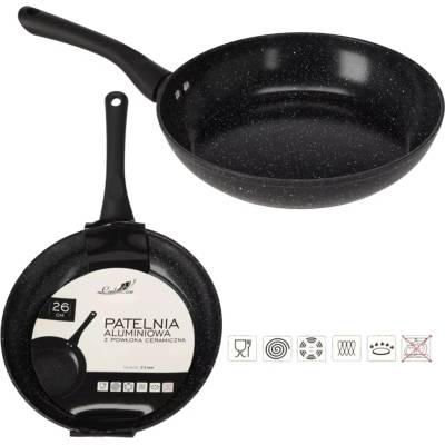 ALDOTRADE Pánev hliníková 26 cm s keramickou vrstvou na indukci